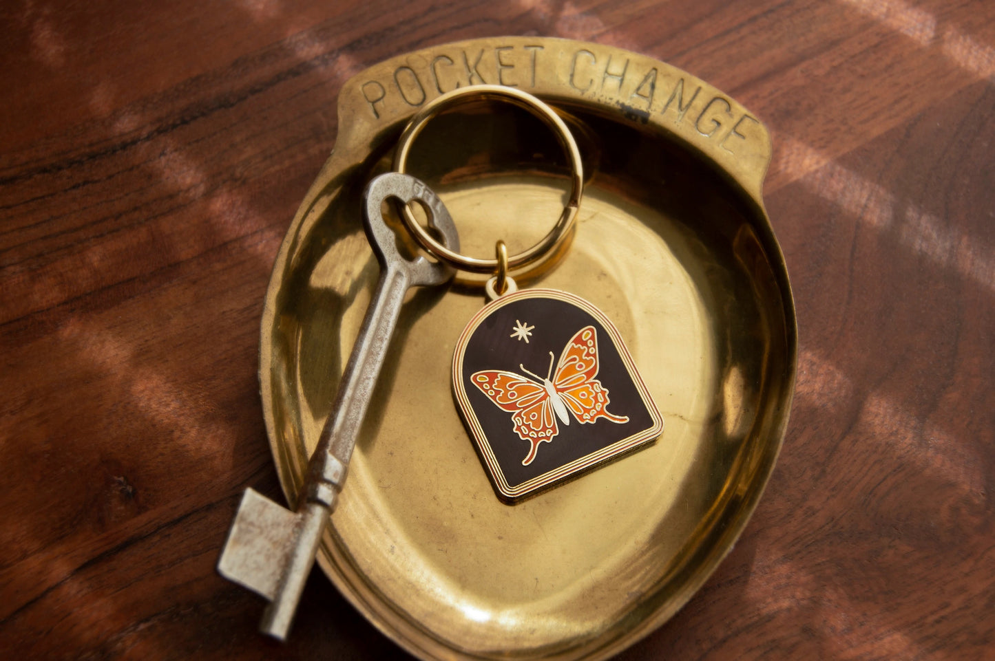 Retro Butterfly Keychain