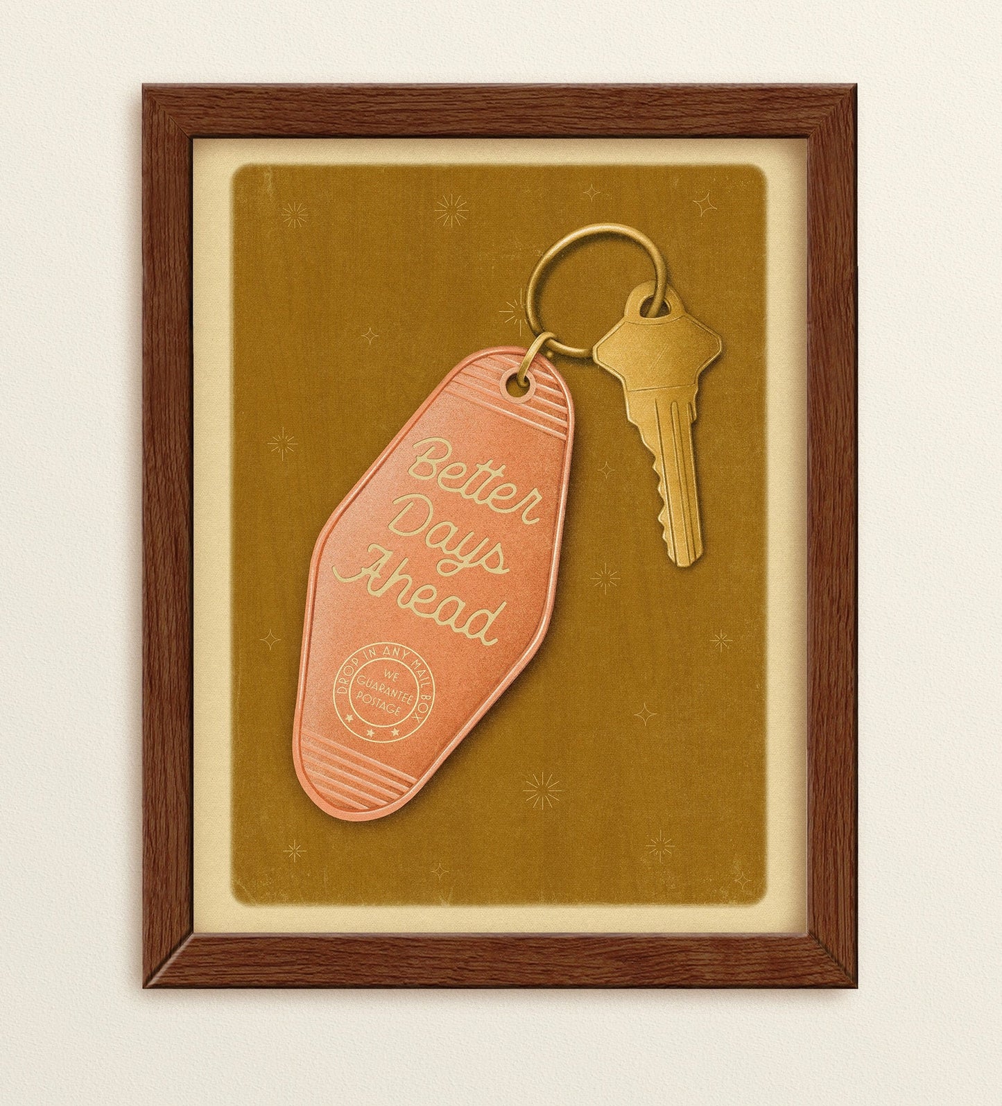 Motel Keychain Art Print