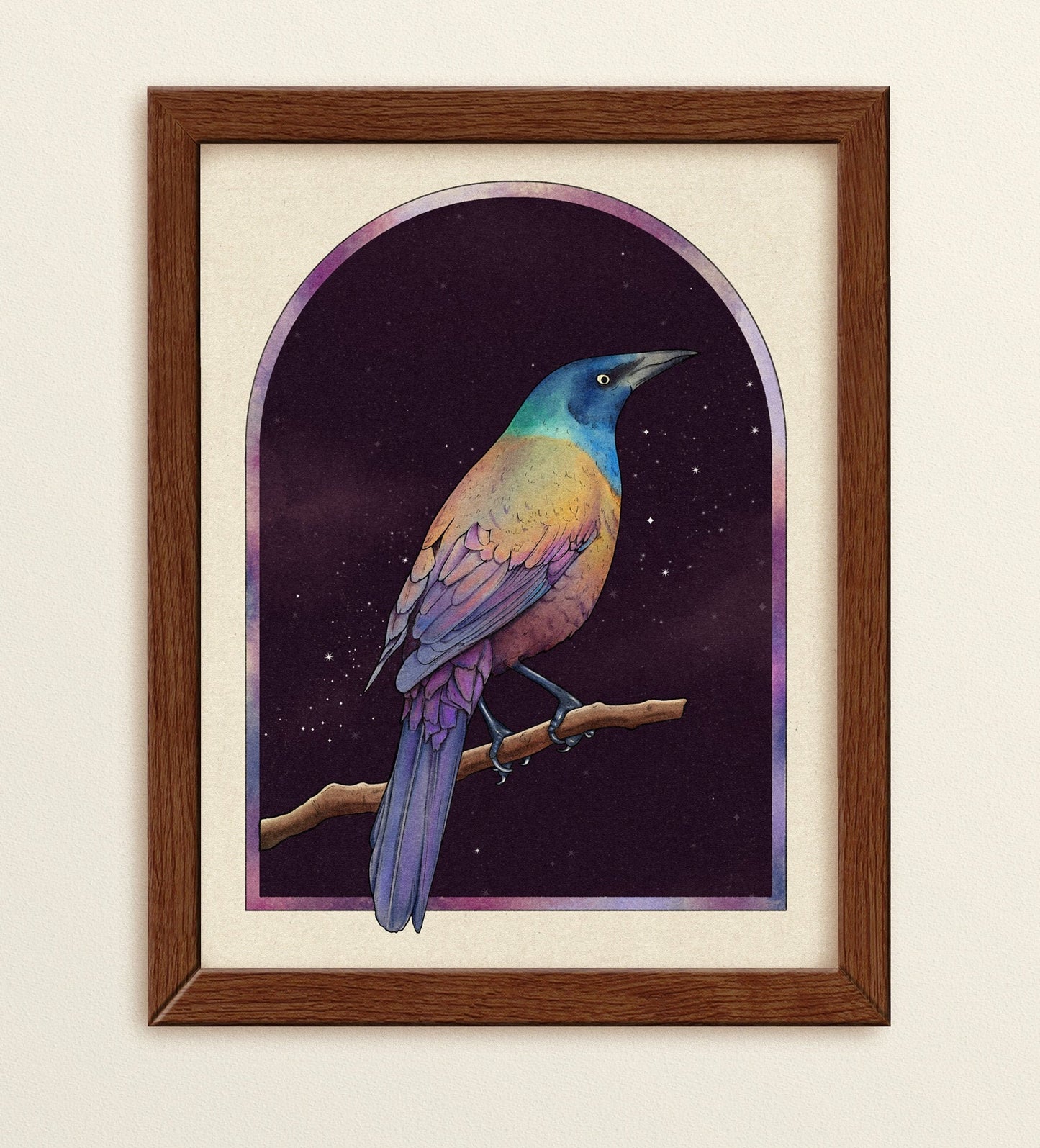 Iridescent Bird Art Print