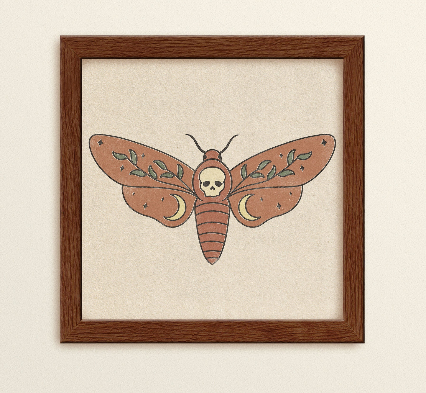 Death Head Moth Art Print