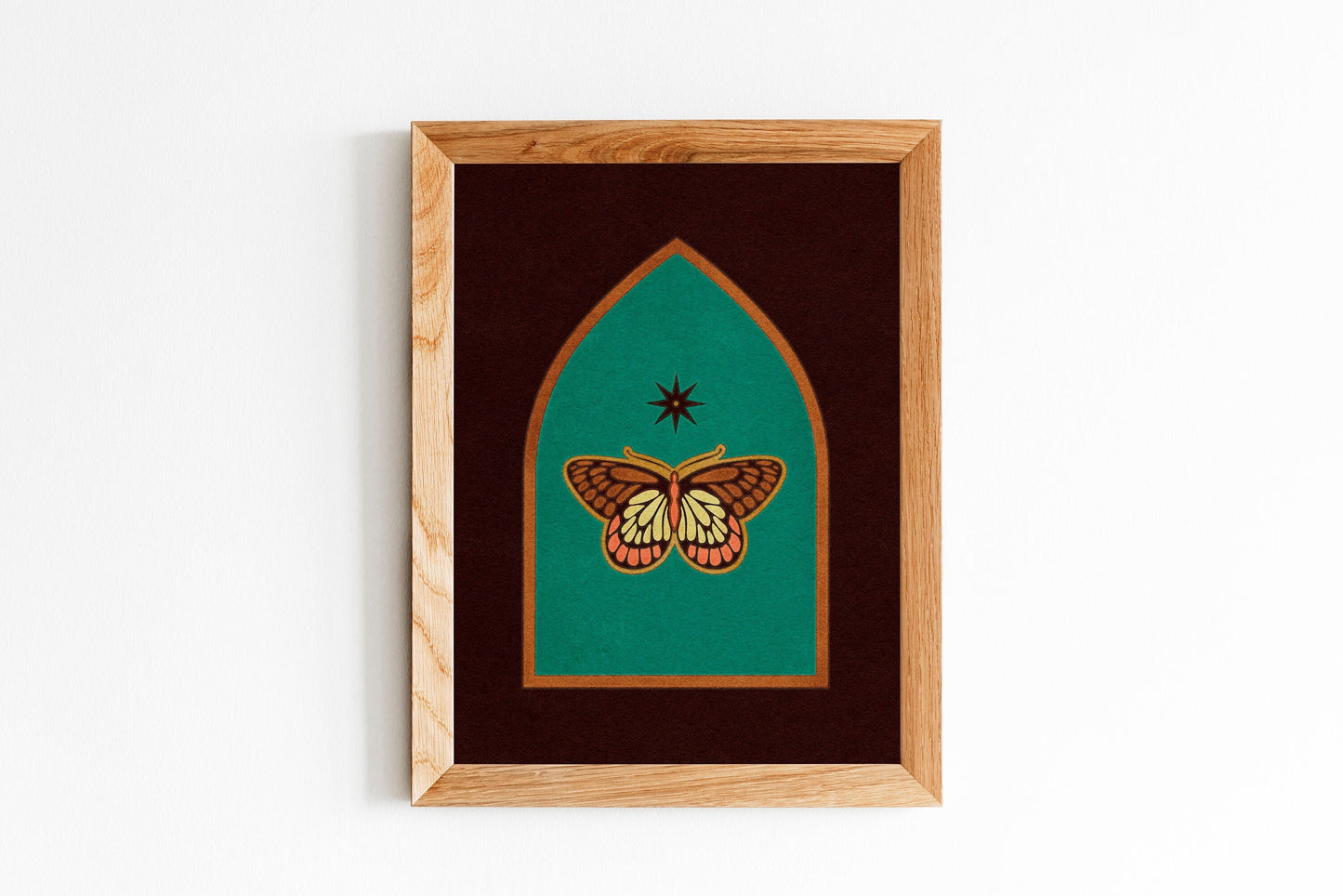 Butterfly in the Window Art Print